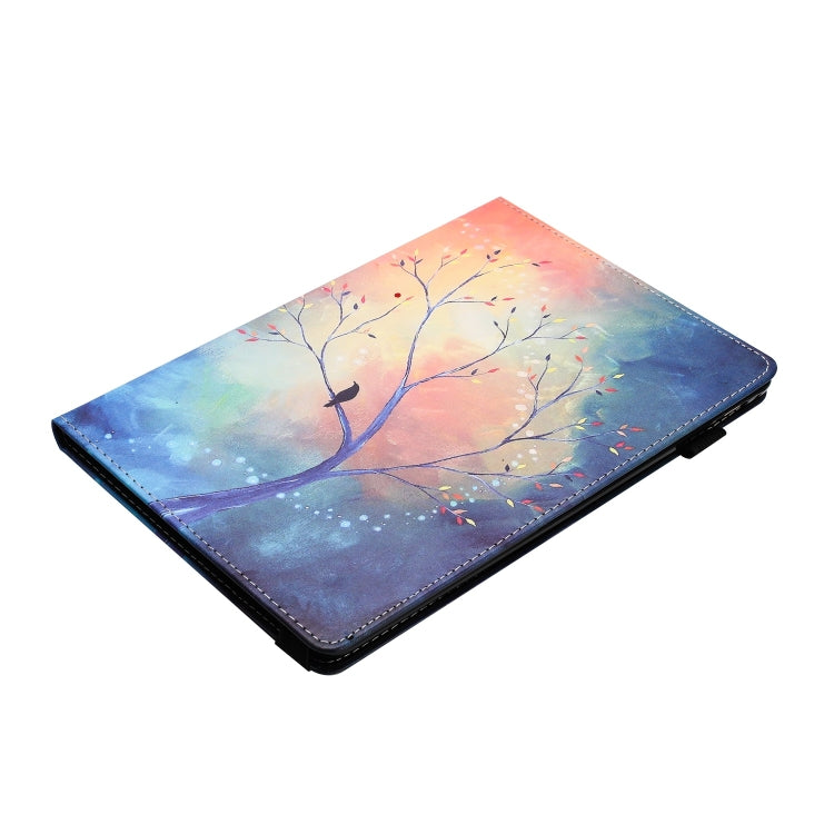 For Huawei MediaPad T5 10 Sewing Litchi Texture Smart Leather Tablet Case(Oil Painting Tree) - Huawei by PMC TechLife | Online Shopping South Africa | PMC TechLife | Buy Now Pay Later Mobicred