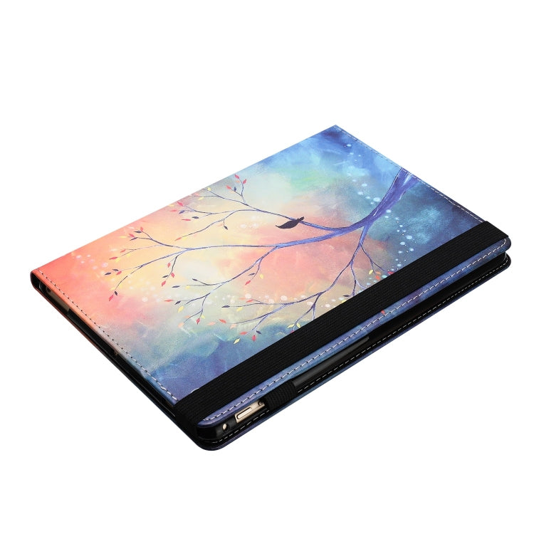 For Huawei MediaPad T5 10 Sewing Litchi Texture Smart Leather Tablet Case(Oil Painting Tree) - Huawei by PMC TechLife | Online Shopping South Africa | PMC TechLife | Buy Now Pay Later Mobicred