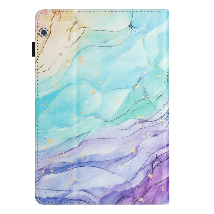 For Huawei MediaPad T5 10 Sewing Litchi Texture Smart Leather Tablet Case(Oil Painting) - Huawei by PMC TechLife | Online Shopping South Africa | PMC TechLife | Buy Now Pay Later Mobicred