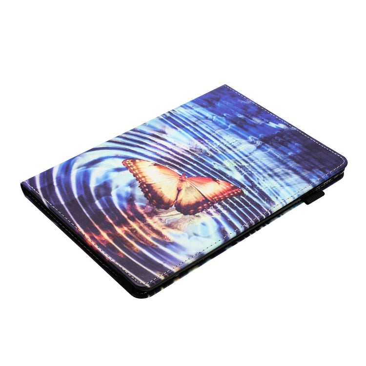 For Huawei MediaPad T5 10 Sewing Litchi Texture Smart Leather Tablet Case(Butterfly) - Huawei by PMC TechLife | Online Shopping South Africa | PMC TechLife | Buy Now Pay Later Mobicred