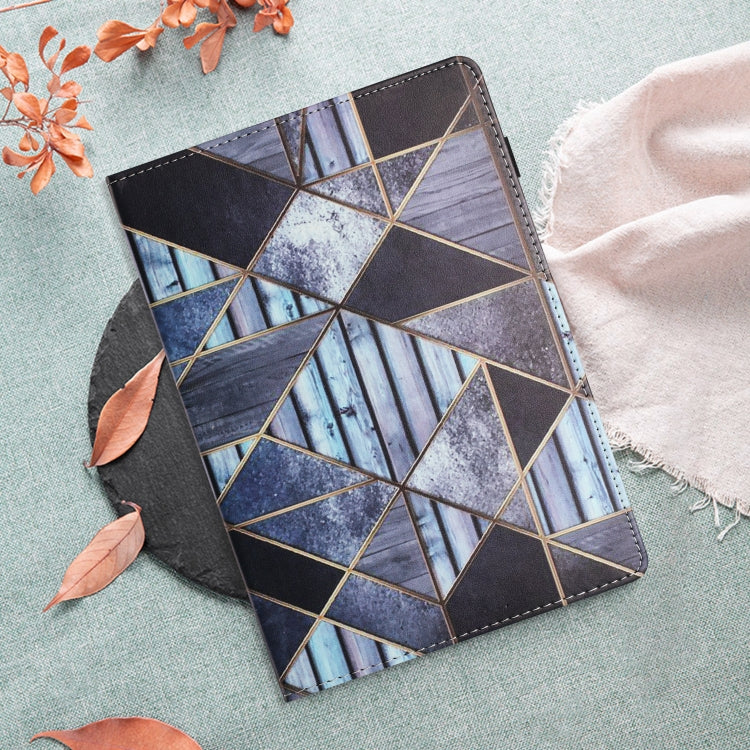 For Huawei MediaPad T5 10 Sewing Litchi Texture Smart Leather Tablet Case(Marble) - Huawei by PMC TechLife | Online Shopping South Africa | PMC TechLife | Buy Now Pay Later Mobicred