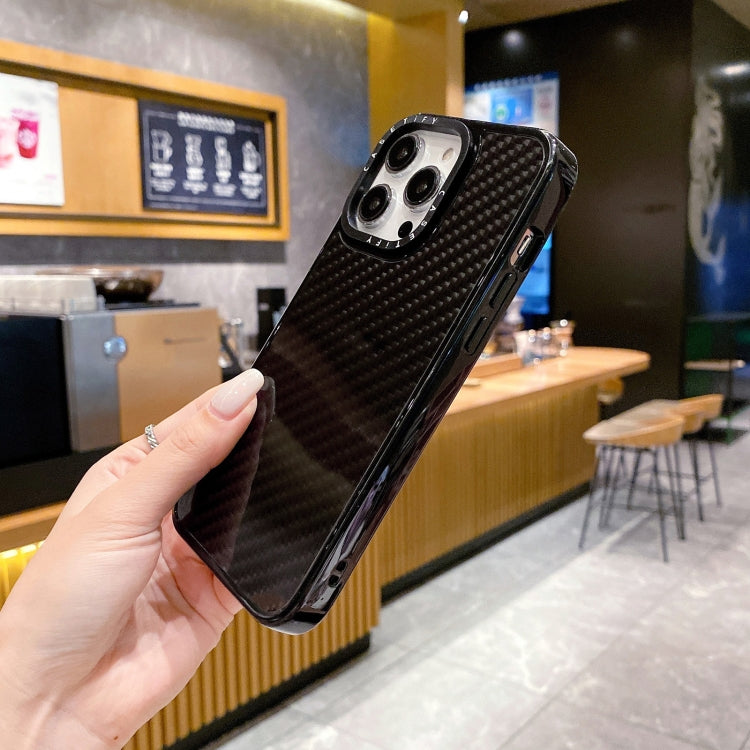 For iPhone 15 Pro Max Armor Carbon Fiber TPU + PC Phone Case(Black) - iPhone 15 Pro Max Cases by PMC TechLife | Online Shopping South Africa | PMC TechLife | Buy Now Pay Later Mobicred