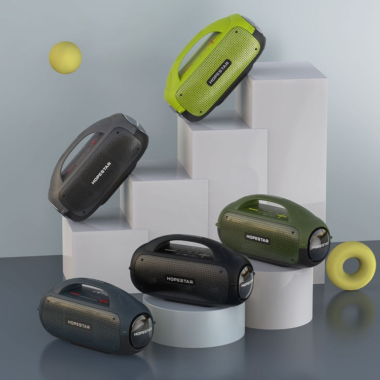 HOPESTAR A50 80W IPX6 Waterproof Portable Bluetooth Speaker Outdoor Subwoofer(Army Green) - free shipping - PMC Jewellery - Order now!