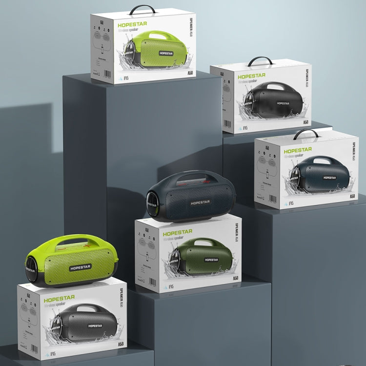HOPESTAR A50 80W IPX6 Waterproof Portable Bluetooth Speaker Outdoor Subwoofer(Grey) - free shipping - PMC Jewellery - Order now!