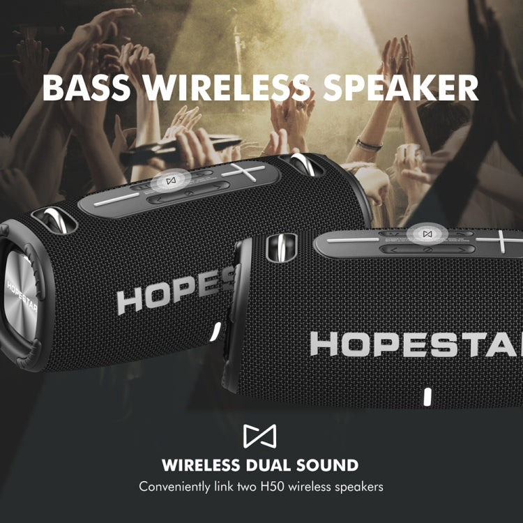 HOPESTAR H50 lPX6 Waterproof Portable Wireless Bluetooth Speaker(Gray) - free shipping - PMC Jewellery - Order now!
