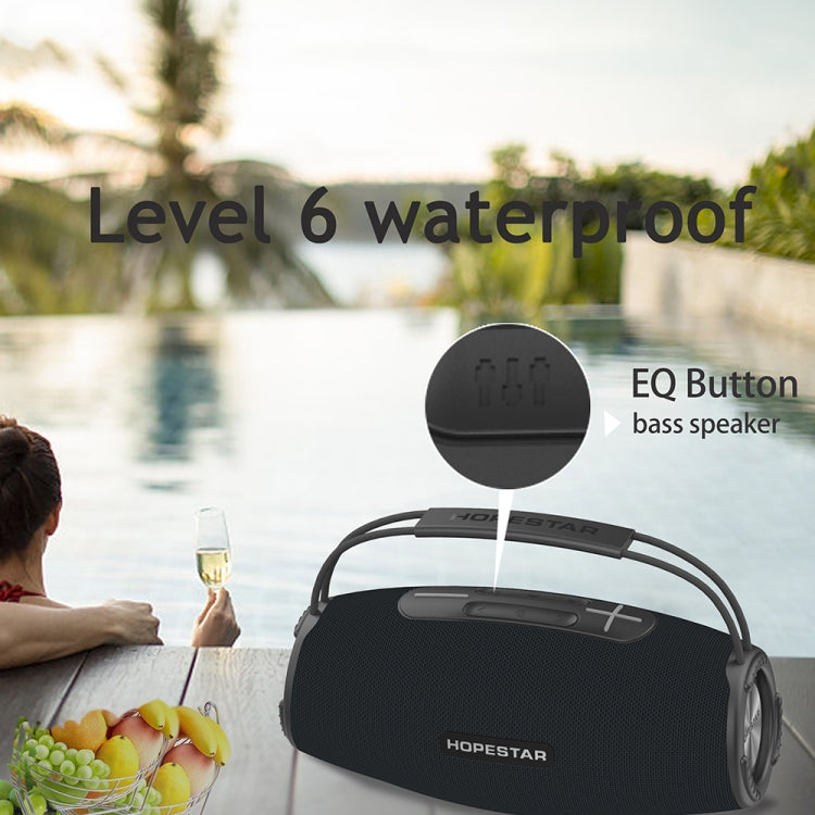 HOPESTAR H51 IPX6 Waterproof Outdoor Portable Wireless Bluetooth Speaker(Black) - free shipping - PMC Jewellery - Order now!