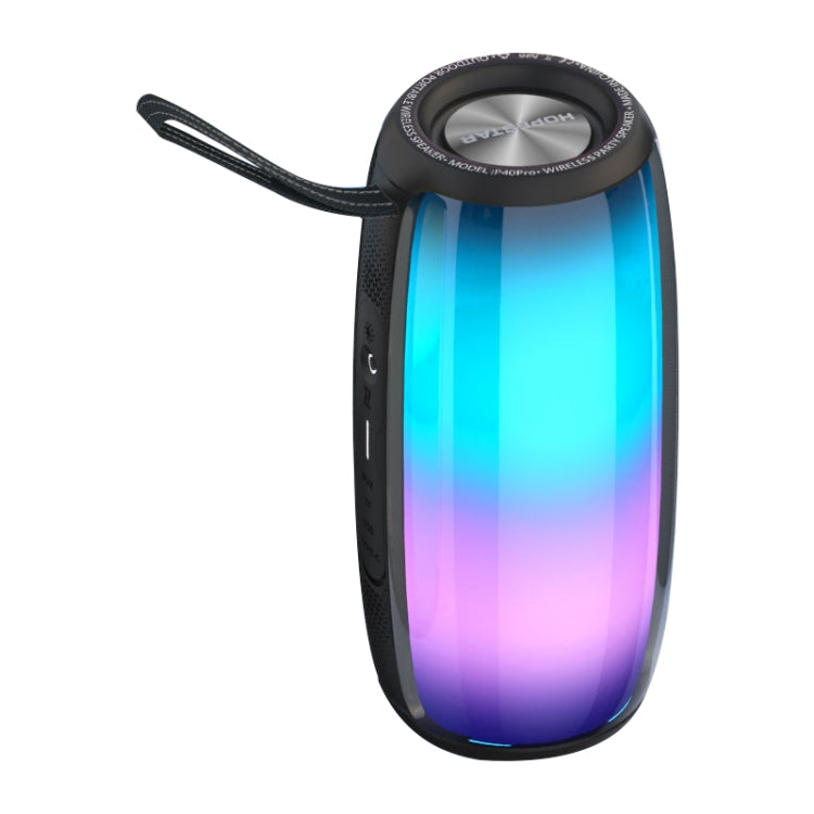 HOPESTAR P40 Pro IPX6 Waterproof RGB Light Wireless Bluetooth Speaker(Black) - free shipping - PMC Jewellery - Order now!
