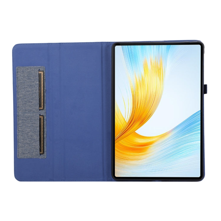 For Honor MagicPad 13 Cloth Texture Horizontal Flip PU + TPU Tablet Case(Deep Blue) - Honor by PMC TechLife | Online Shopping South Africa | PMC TechLife | Buy Now Pay Later Mobicred