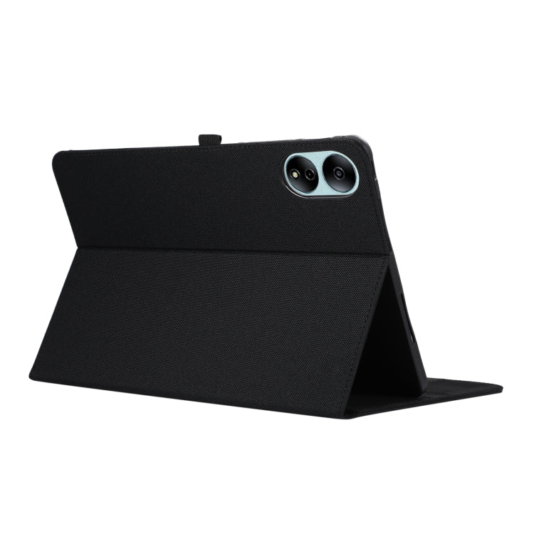 For Honor MagicPad 13 Fabric Texture Horizontal Flip Leather Tablet Case(Black) - Honor by PMC TechLife | Online Shopping South Africa | PMC TechLife | Buy Now Pay Later Mobicred