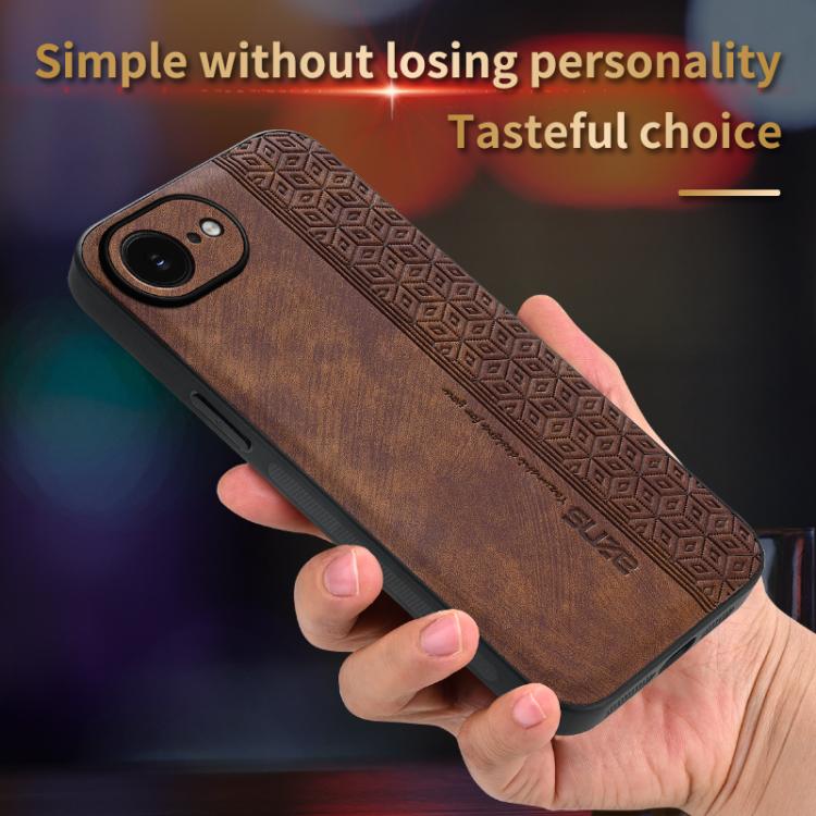 For iPhone 16e AZNS 3D Embossed Skin Feel Phone Case(Purple) - free shipping - PMc TechLife - Order now!