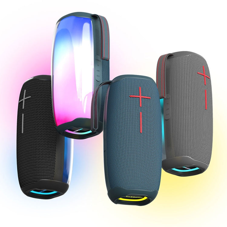 HOPESTAR P50 IPX6 Waterproof Outdoor Portable RGB Light Bluetooth Speaker(Blue) - free shipping - PMC Jewellery - Order now!