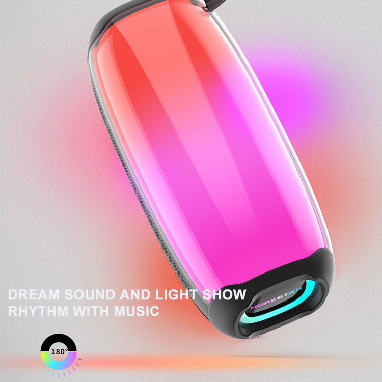 HOPESTAR P50 IPX6 Waterproof Outdoor Portable RGB Light Bluetooth Speaker(Black) - free shipping - PMC Jewellery - Order now!