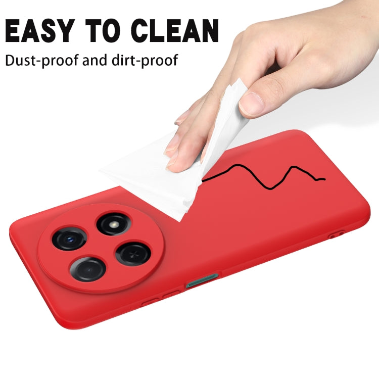 For Huawei nova 12i Solid Color Liquid Silicone Dropproof Full Coverage Protective Case(Red) - Huawei Cases by PMC TechLife | Online Shopping South Africa | PMC TechLife | Buy Now Pay Later Mobicred