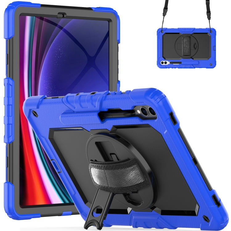 For Samsung Galaxy Tab S10+ / S9+ / S9 FE+ Silicone Hybrid PC Tablet Protective Case(Dark Blue+Black) - free shipping - PMC Jewellery - Order now!