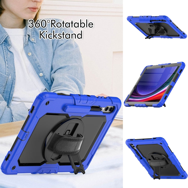 For Samsung Galaxy Tab S10+ / S9+ / S9 FE+ Silicone Hybrid PC Tablet Protective Case(Dark Blue+Black) - free shipping - PMC Jewellery - Order now!