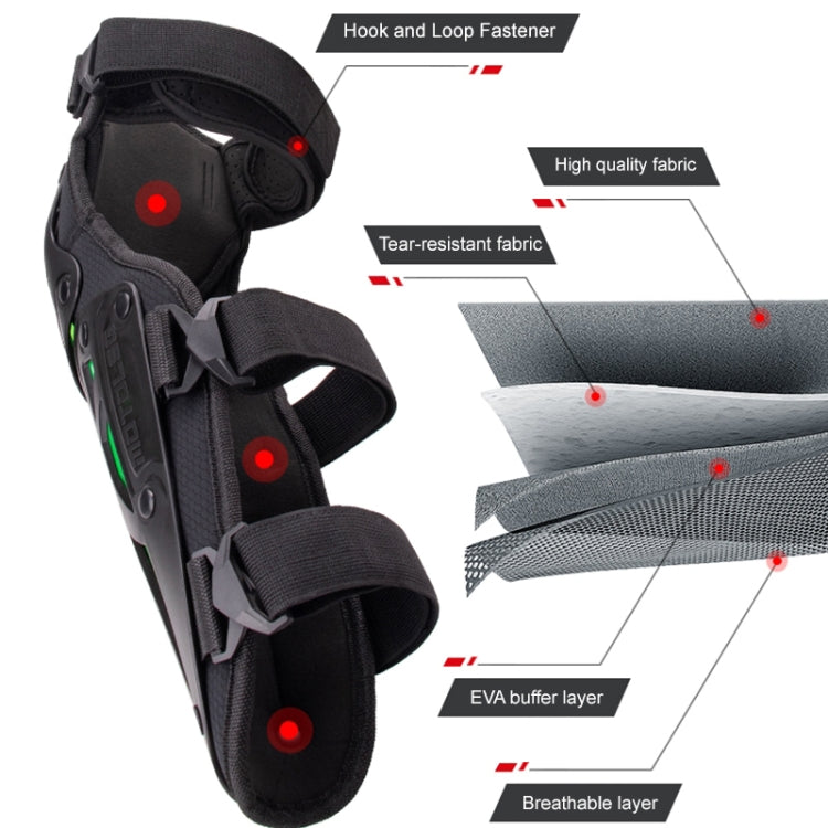 Motolsg MT-05 Motorcycle Bicycle Riding Protective Gear 2 in 1 Knee Pads(Green) - free shipping - PMC TechLife - Order now!