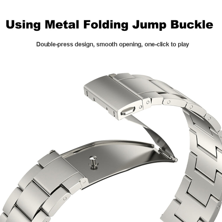 For Samsung Galaxy Watch 6 Three Strains Metal Watch Band(Rose Gold) - free shipping - PMC TechLife - Order now!