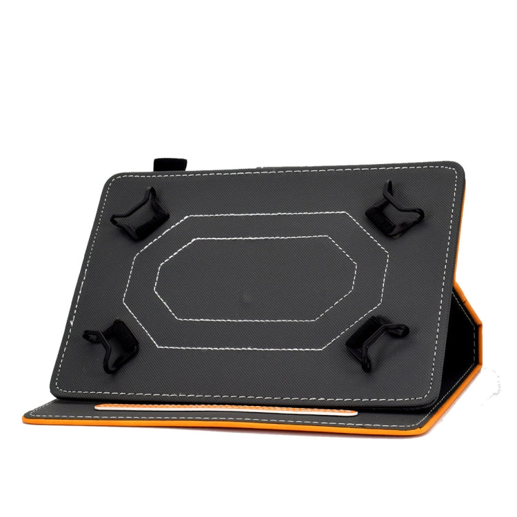 For 10 inch Tablet PC Universal Cowhide Texture Horizontal Flip Leather Case with Holder & Card Slots & Pen Slot(Khaki) - 8 inch by PMC TechLife | Online Shopping South Africa | PMC TechLife | Buy Now Pay Later Mobicred