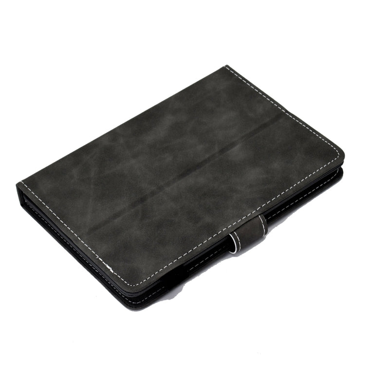 For 10 inch Tablet PC Universal Cowhide Texture Horizontal Flip Leather Case with Holder & Card Slots & Pen Slot(Grey) - 8 inch by PMC TechLife | Online Shopping South Africa | PMC TechLife | Buy Now Pay Later Mobicred