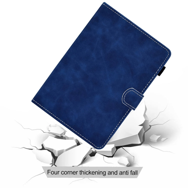For 10 inch Tablet PC Universal Cowhide Texture Horizontal Flip Leather Case with Holder & Card Slots & Pen Slot(Blue) - 8 inch by PMC TechLife | Online Shopping South Africa | PMC TechLife | Buy Now Pay Later Mobicred