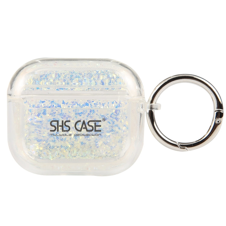 For AirPods 3 Flash Diamond Epoxy Bluetooth Earphone Protective Case(White) - For AirPods 3 by PMC Jewellery | Online Shopping South Africa | PMC Jewellery | Buy Now Pay Later Mobicred