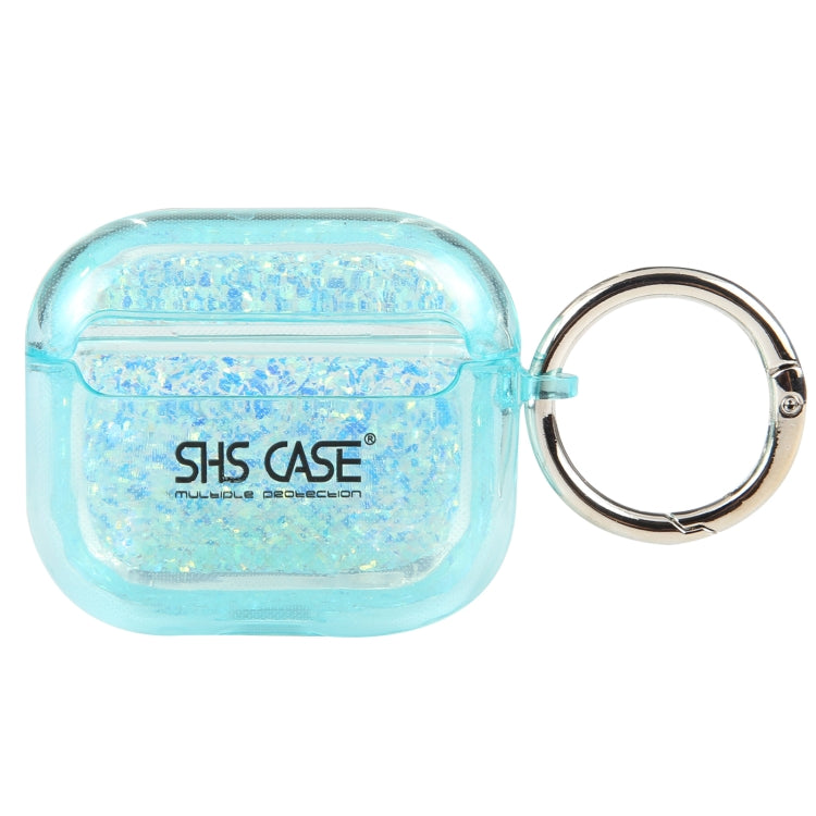 For AirPods Pro Flash Diamond Epoxy Bluetooth Earphone Protective Case(Sky Blue) - For AirPods Pro by PMC Jewellery | Online Shopping South Africa | PMC Jewellery | Buy Now Pay Later Mobicred