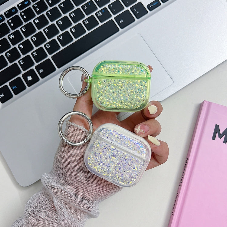 For AirPods Pro 2 Flash Diamond Epoxy Bluetooth Earphone Protective Case(Purple) - free shipping - PMC Jewellery - Order now!