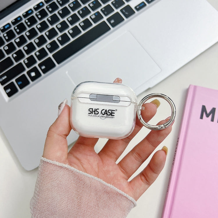 For AirPods Pro Flash Diamond Epoxy Bluetooth Earphone Protective Case(White) - For AirPods Pro by PMC Jewellery | Online Shopping South Africa | PMC Jewellery | Buy Now Pay Later Mobicred