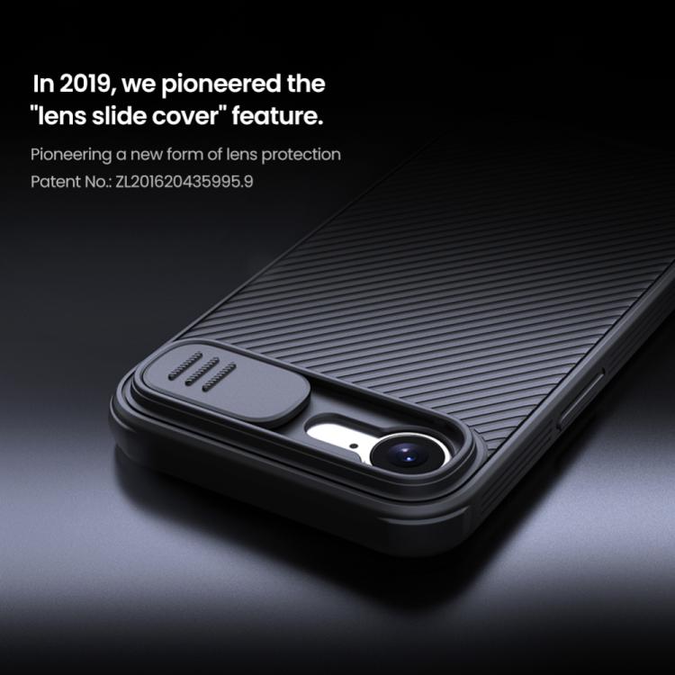 For iPhone 16e NILLKIN CamShield Pro PC Phone Case(Blue) - iPhone 16e Cases by NILLKIN | Online Shopping South Africa | PMC TechLife | Buy Now Pay Later Mobicred