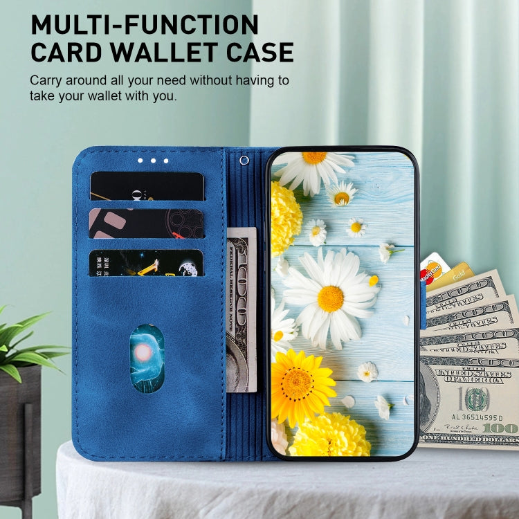 For Google Pixel 9 Pro Lily Embossed Leather Phone Case(Dark Blue) - free shipping - PMC TechLife - Order now!