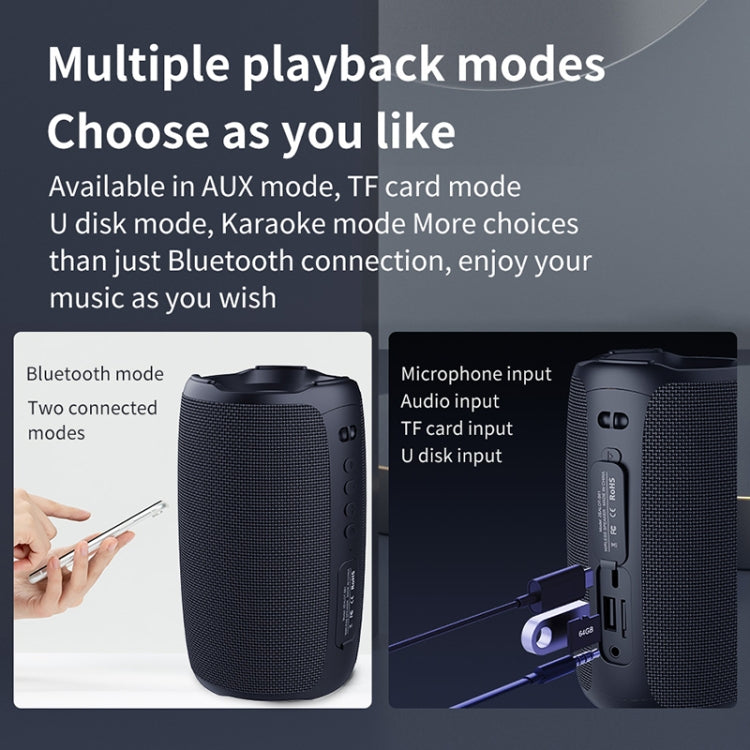 Zealot S61 IPX6 Waterproof Portable Wireless Bluetooth Speaker(Black) - free shipping - PMC Jewellery - Order now!