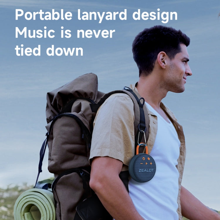 Zealot S77 IPX7 Waterproof Portable Wireless Bluetooth Speaker(Blue Cyan) - free shipping - PMC Jewellery - Order now!