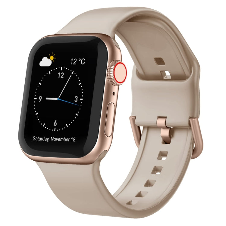 For Apple Watch Ultra 49mm Pin Buckle Silicone Watch Band(Milk Tea) - free shipping - PMC TechLife - Order now!
