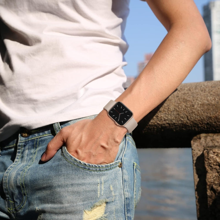 For Apple Watch Ultra 49mm Pin Buckle Silicone Watch Band(Milk Tea) - free shipping - PMC TechLife - Order now!