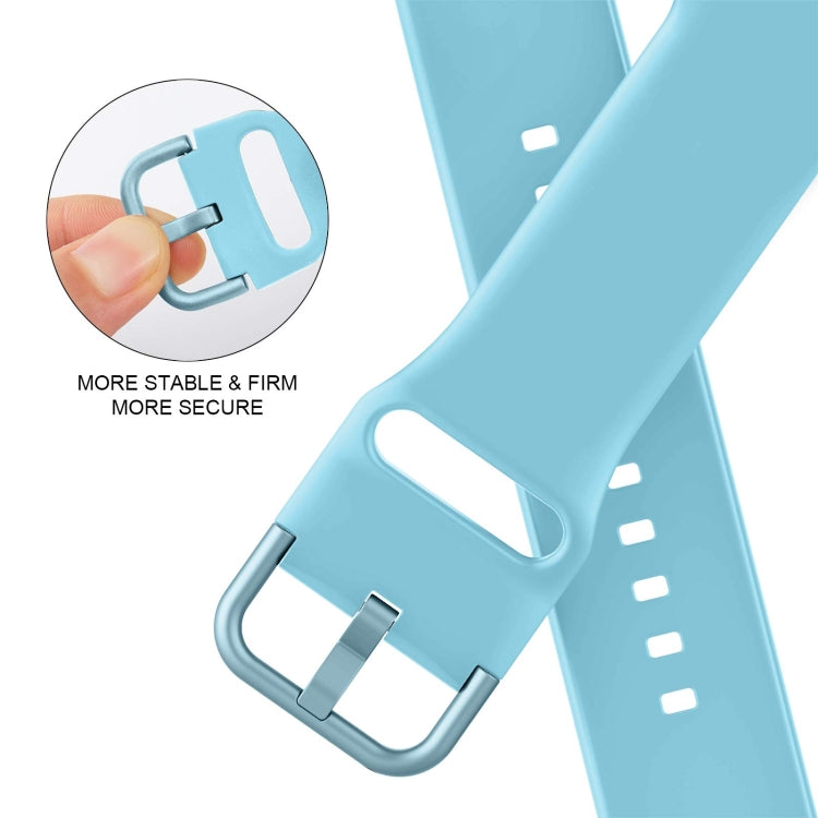 For Apple Watch Ultra 49mm Pin Buckle Silicone Watch Band(Light Blue) - free shipping - PMC TechLife - Order now!