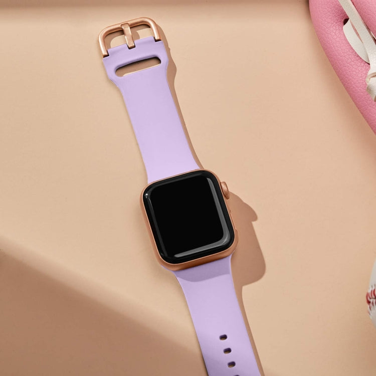 For Apple Watch Ultra 49mm Pin Buckle Silicone Watch Band(Lavender) - free shipping - PMC TechLife - Order now!