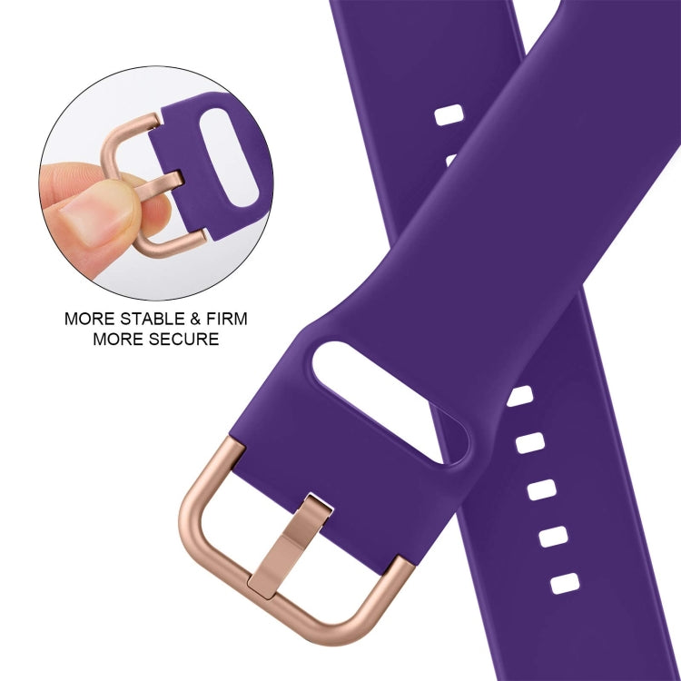 For Apple Watch Series 8 41mm Pin Buckle Silicone Watch Band(Purple) - free shipping - PMC TechLife - Order now!