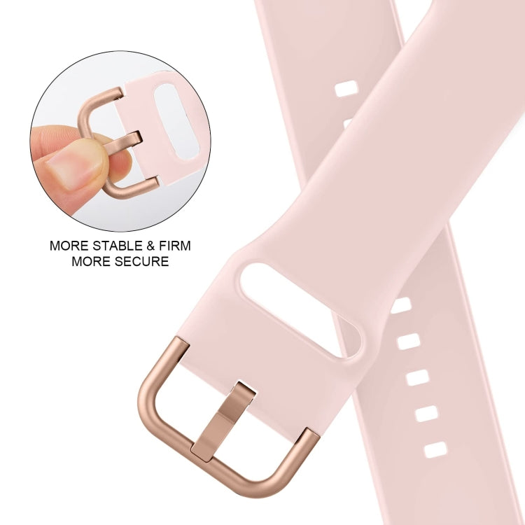 For Apple Watch Series 8 41mm Pin Buckle Silicone Watch Band(Pink Sand) - free shipping - PMC TechLife - Order now!