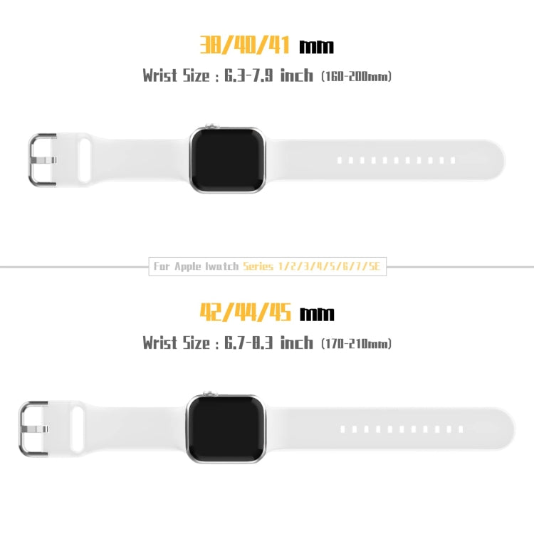 For Apple Watch SE 2022 40mm Pin Buckle Silicone Watch Band(White) - free shipping - PMC TechLife - Order now!