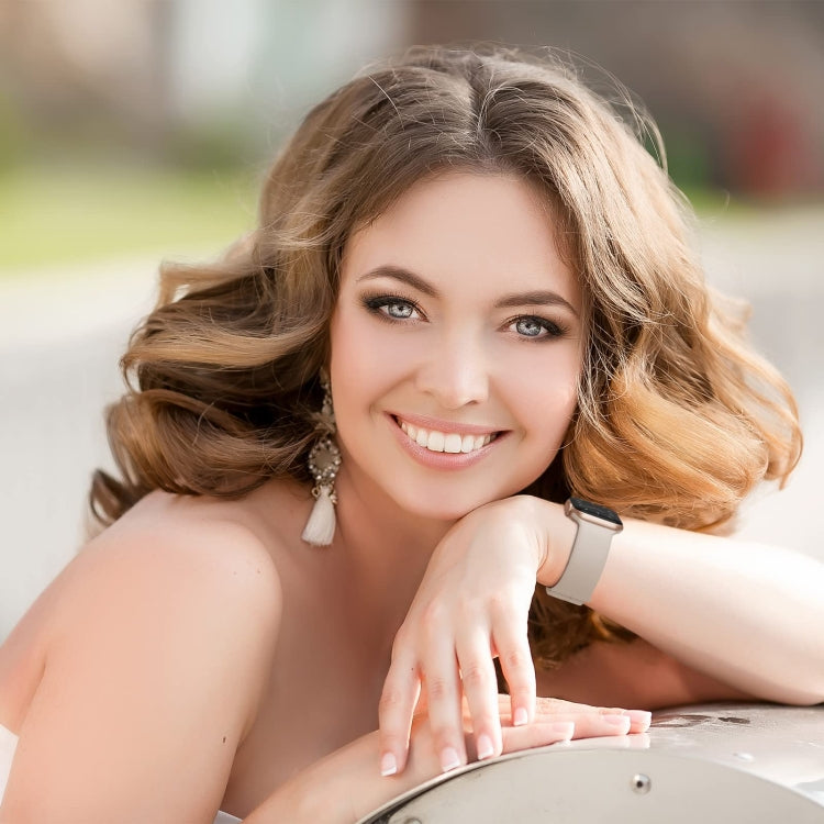 For Apple Watch SE 2022 44mm Pin Buckle Silicone Watch Band(Milk Tea) - free shipping - PMC TechLife - Order now!