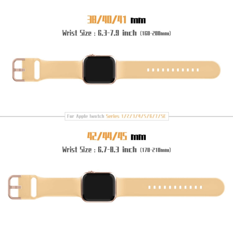 For Apple Watch SE 2022 44mm Pin Buckle Silicone Watch Band(Light Orange) - free shipping - PMC TechLife - Order now!
