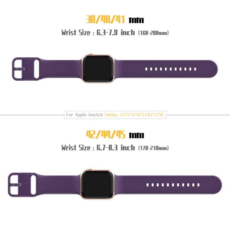 For Apple Watch SE 2022 44mm Pin Buckle Silicone Watch Band(Dark Purple) - free shipping - PMC TechLife - Order now!