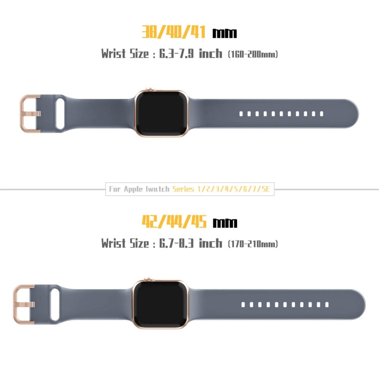 For Apple Watch SE 40mm Pin Buckle Silicone Watch Band(Blue Grey) - free shipping - PMC TechLife - Order now!
