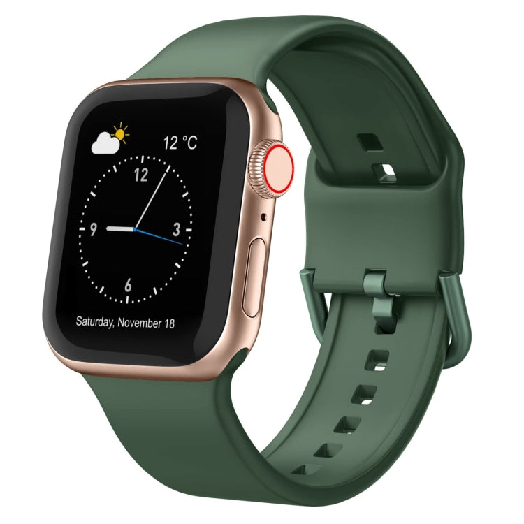 For Apple Watch SE 44mm Pin Buckle Silicone Watch Band(Clover) - free shipping - PMC TechLife - Order now!