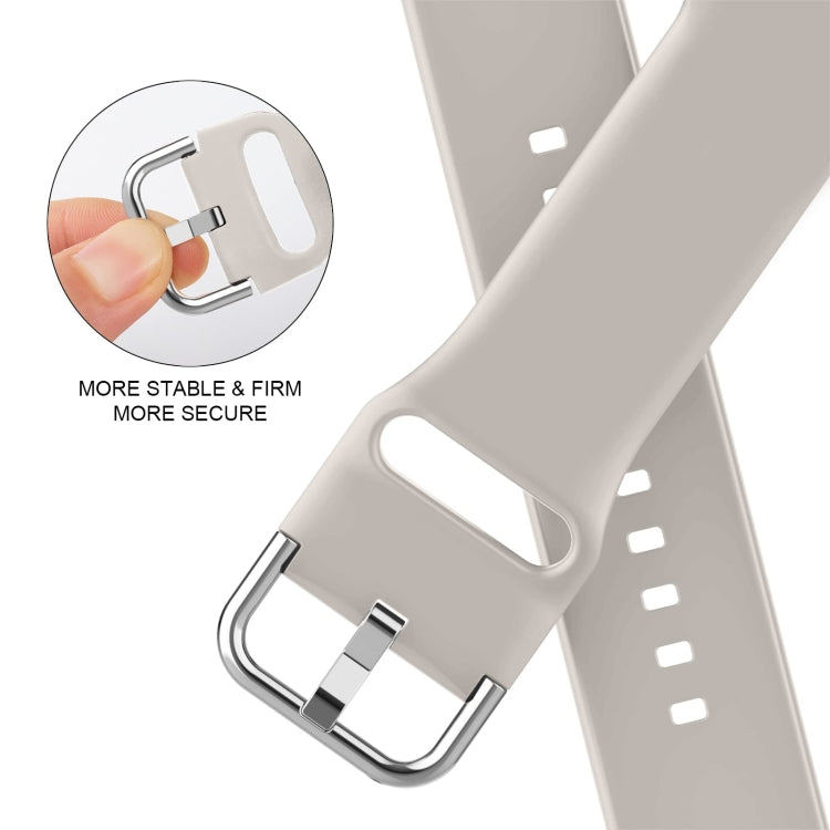 For Apple Watch SE 44mm Pin Buckle Silicone Watch Band(Starlight) - free shipping - PMC TechLife - Order now!