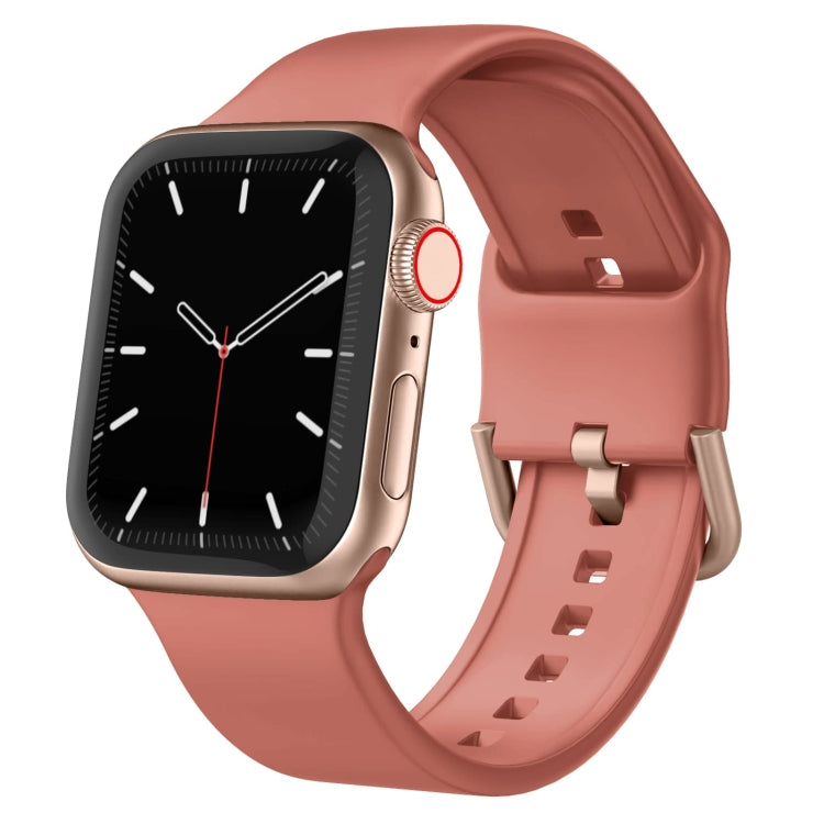 For Apple Watch Series 6 40mm Pin Buckle Silicone Watch Band(Coral) - free shipping - PMC TechLife - Order now!