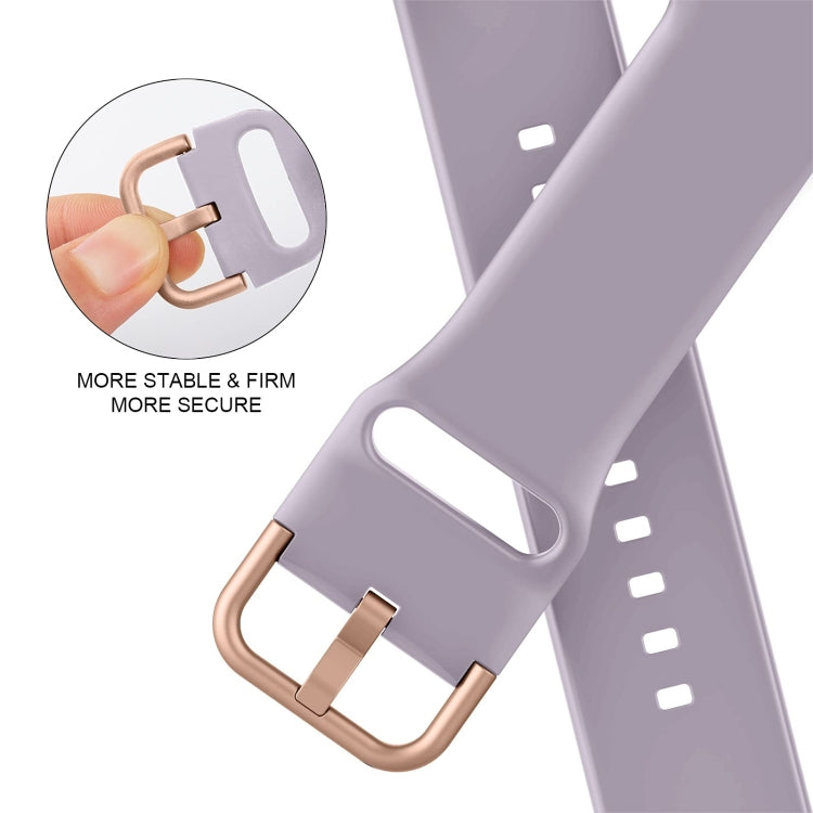 For Apple Watch Series 6 44mm Pin Buckle Silicone Watch Band(Baby Purple) - free shipping - PMC TechLife - Order now!