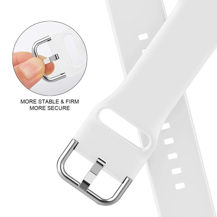 For Apple Watch Series 5 44mm Pin Buckle Silicone Watch Band(White) - free shipping - PMC TechLife - Order now!