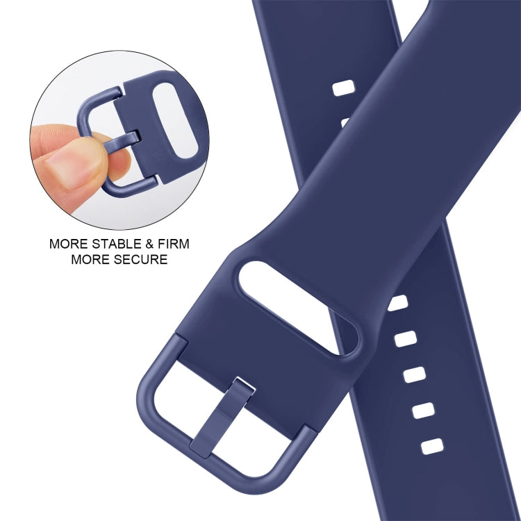 For Apple Watch Series 4 44mm Pin Buckle Silicone Watch Band(Violet Gray) - free shipping - PMC TechLife - Order now!
