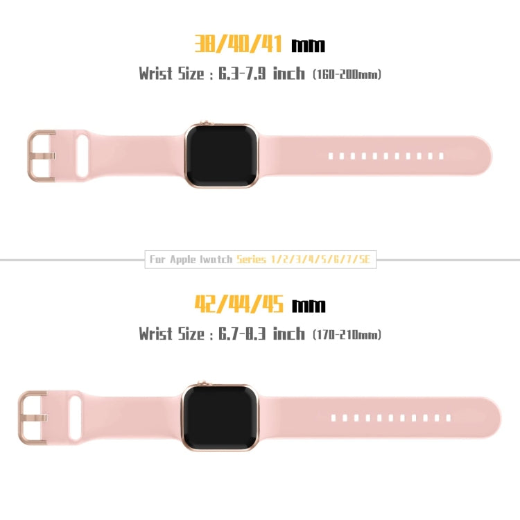 For Apple Watch Series 4 40mm Pin Buckle Silicone Watch Band(Pink) - free shipping - PMC TechLife - Order now!